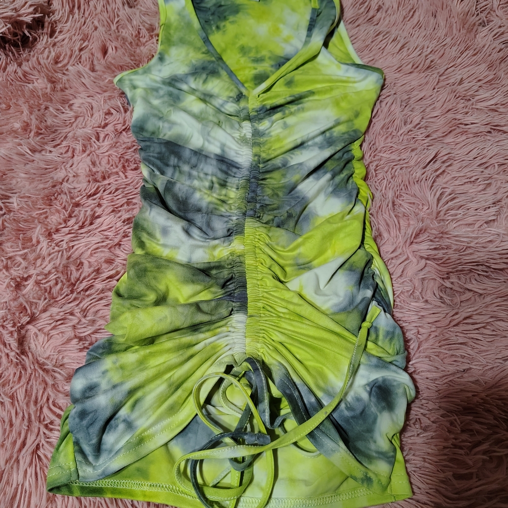 Vine And Valley Ruched Tie-Dye Dress/SZ M/NWOT/ Soft...See Info